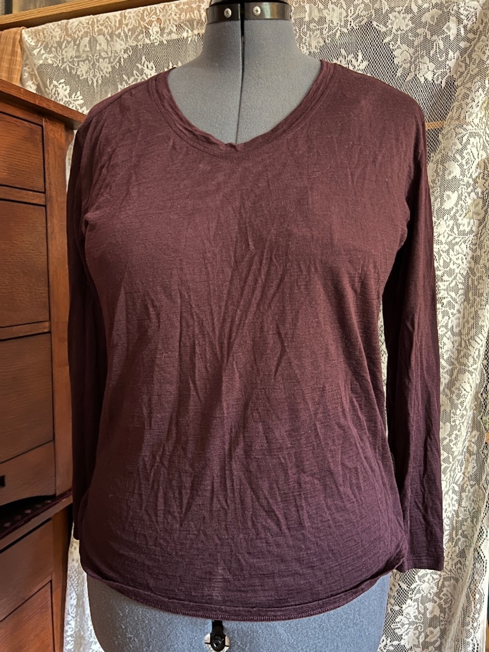 REI merino wool top, S, merino wool and tencel